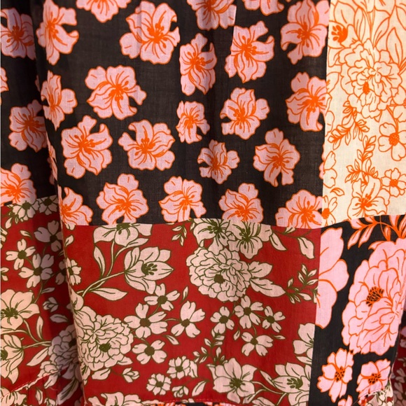 Johnny Was EUC Flora Tie Back mixed floral printed cotton embroidered Dress - Picture 12 of 16